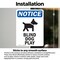 Signmission Blind Dog At Play Sign With Symbol, 10 in W x Rectangle, Vinyl Decal OS-2PACK-NS-D-1014-V-10367 - alternate 5